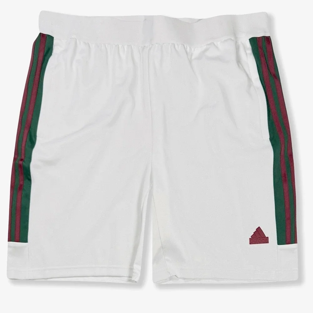Adidas Tiro Nations Pack Shorts - NWT Mens 2XLT White / Multi - #48988-H1